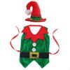 Christmas Wine Bottle Cover with Hat Wear Resistant Handmade Holiday Elf for