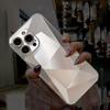 Чехол для телефона с блестящим зеркалом и бриллиантами для iPhone 15 14 13 12 11 Pro Max 15 Plus, противоударный бампер, блестящий мягкий защитный чехол из ТПУ для объектива камеры