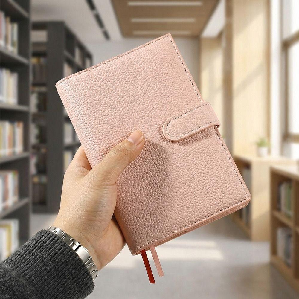 Exquisite Portable Notebook Litchi Leather Work Notepad Creative Subject Notebook Office