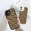 Slim Skin Feeling Popular Tide Leopard Grain Soft Silicone PU Leather Cover Phone Case for iPhone Samsung Huawei Honor Xiaomi Redmi OPPO Realme Vivo