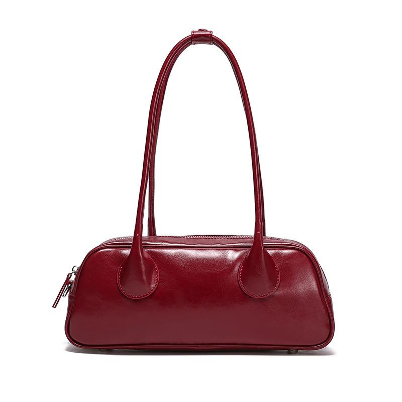 Кожаные женские сумки, нишевые сумки-багеты класса люкс, новые универсальные сумки под мышкой, женские сумки через плечо