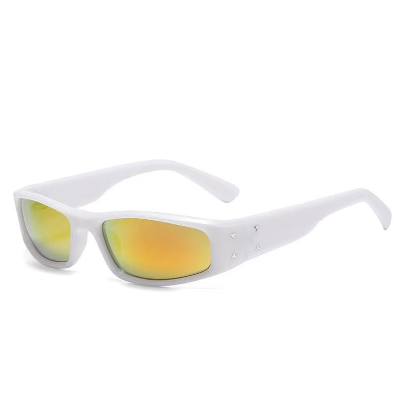 Stylish Sunglasses Men Rectangle Shape Anti-Reflective Woman Sun Glasses Outdoor Bicycling Women Sunglass