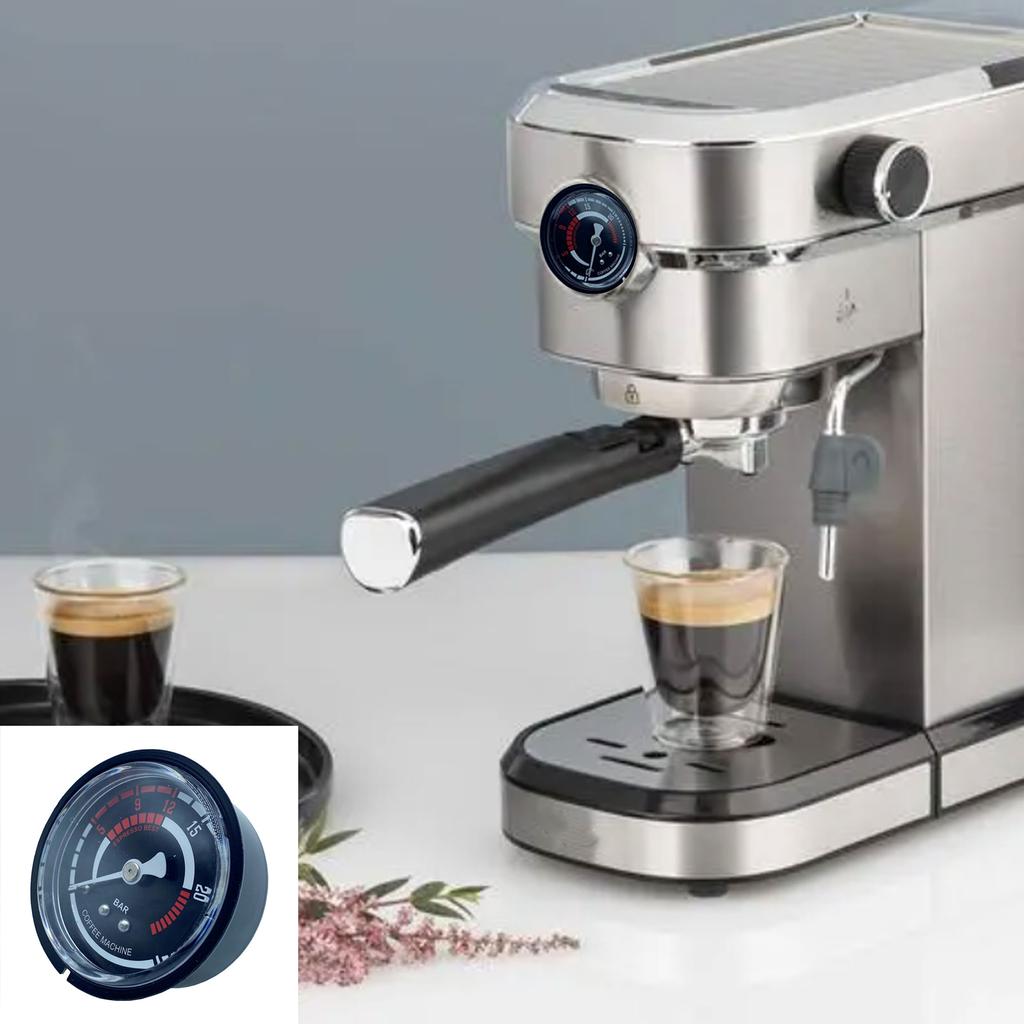 20Bar Pressure Gauge Internal Thread Steam Generator Gauge Coffee Maker Gauge Metal Material Perfect for Coffee Machines