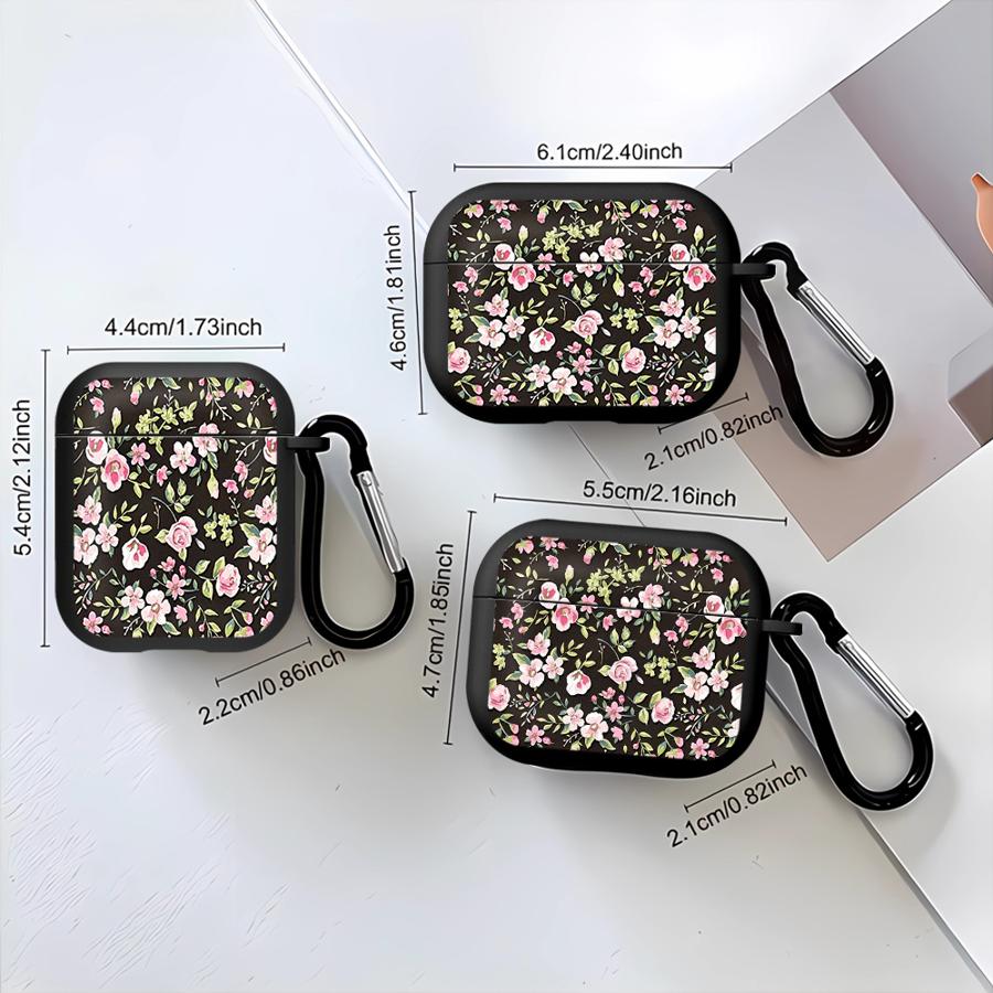 Чехол для Airpods 4 2 1 Pro2 Pro3 3 Pro Чехлы для наушников Чехол Маленькие Цветочные Узоры
