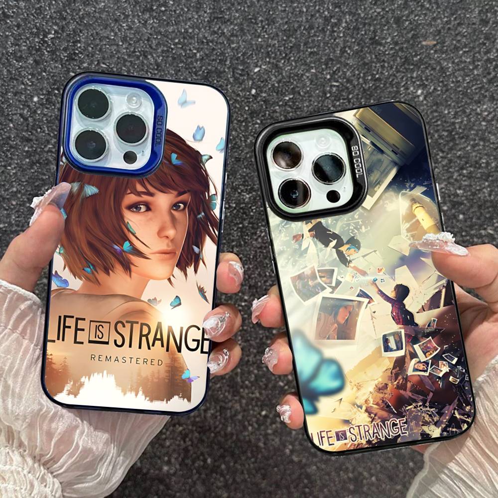 Игровой Аниме Life Is S-Strange Милый Чехол Для Телефона Для IPhone 17 16 15 14 13 12 11 Pro Max Plus Цвет Серебристый Чехол