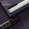 Negative Ion Cordless Hair Straightener Brush Anti-Scald Lightweight Fast Heating Hair Styler for Women Travel Gift