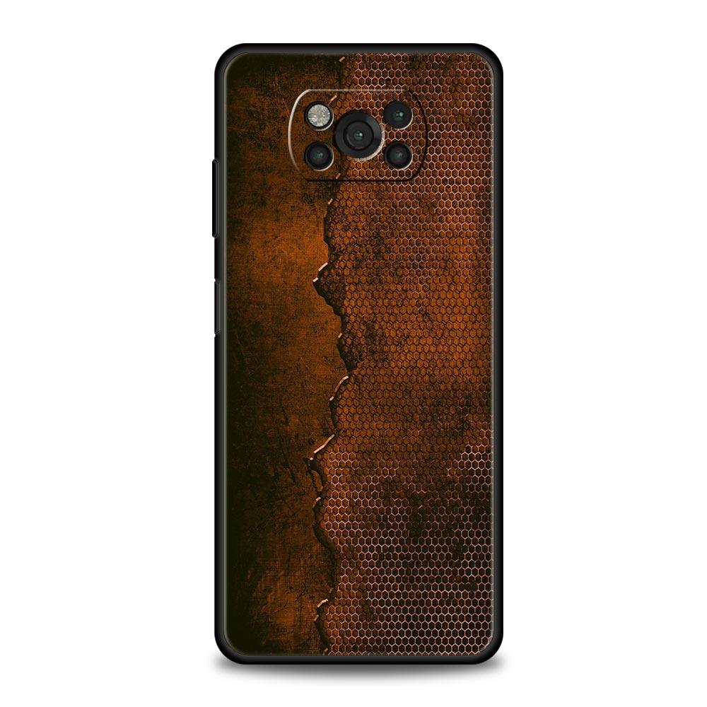 Винтажный индустриальный стиль Ржавый чехол для телефона для Xiaomi Poco F7 F6 F5 F4 F3 X6 X5 X4 X3 NFC F7 Ultra M4 C51 C55 GT Мягкая TPU крышка