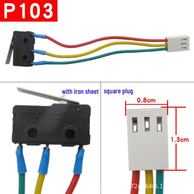 Gas Stove Ignition & Water Heater Pressure Switch with Three-Wire Micro Switch.