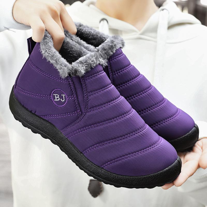 Winter New Cotton Shoes Thickened Warm Casual Cotton Boots Unisex Large Snow Boots 36-46