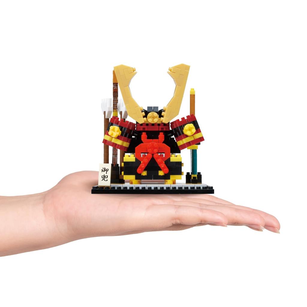 Kawada Nanoblock Шлем самурая 500 8 x x 8 Возраст 12+ и Декор интерьера, детали, 9,2 см, вверх, Декор, Хобби, NBH_240