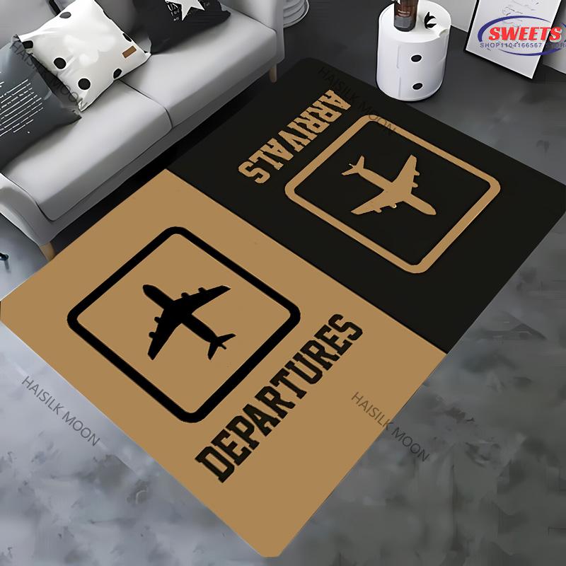 Авиационная тематика Взлетно-посадочная полоса Аэропорт Ковер Новый релиз! Ковер для гостиных, спален, офисных зон, прочные, машинная стирка, коврики