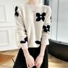 Женский кашемировый свитер Qinghe Cashmere 30% кашемир 70% шерсть Осень и зима Кашемировый пуловер Утолщенный Мягкий и теплый