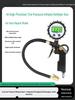 High-Precision Car Tire Pressure Gauge with Inflation Gun & Copper Quick Connector for Auto Repair Shops