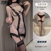 Sex underwear new sexy suspender nightdress lace hollow pajamas side perspective temptation flirting clothes set