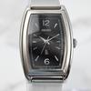 Б/у Рабочий предмет, Seiko, Lucida, женские наручные часы, бочкообразный корпус, черный циферблат, металлический ремешок