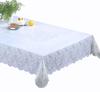 Tablecloth, Made In Japan, Vinyl, Rectangular, Water Repellent, Waterproof, White, Stylish, Rose, Lace, Easy To Wipe Off Stains, L, 132 X 177 Cm