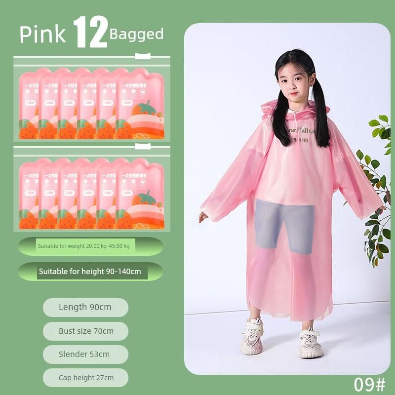 Disposable Card-Type Colorful Raincoat, Compressed and Portable, Drawstring Closure, Heavy-Duty, Extra-Long, Outdoor Travel Poncho