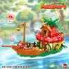 Нетоксичные рождественские подарки Набор строительных блоков «Грибной домик» и «Лодка» Мини-кирпичи Модели кораблей Сборные игрушки для детей Креативные украшения