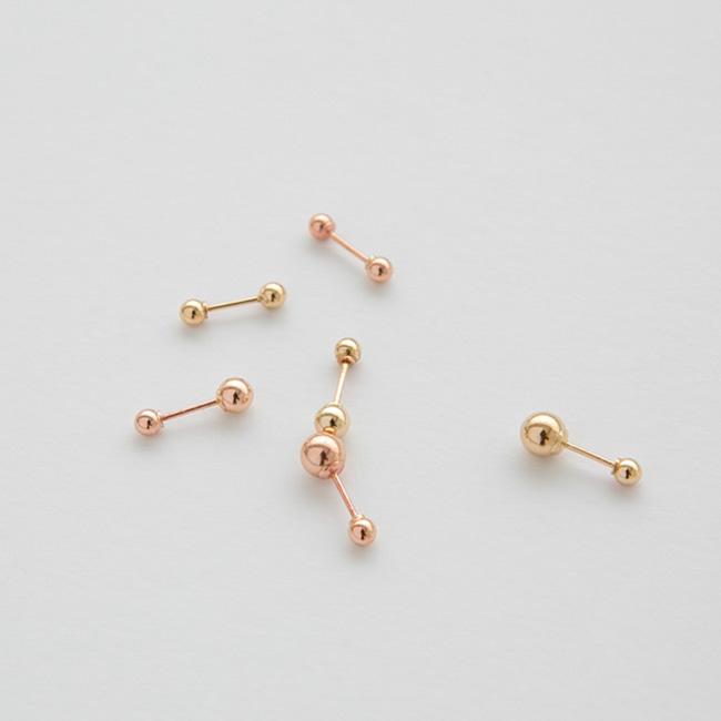 Шариковый пирсинг Lunne 14K (14-каратное золото) #Pi01 (Тип)