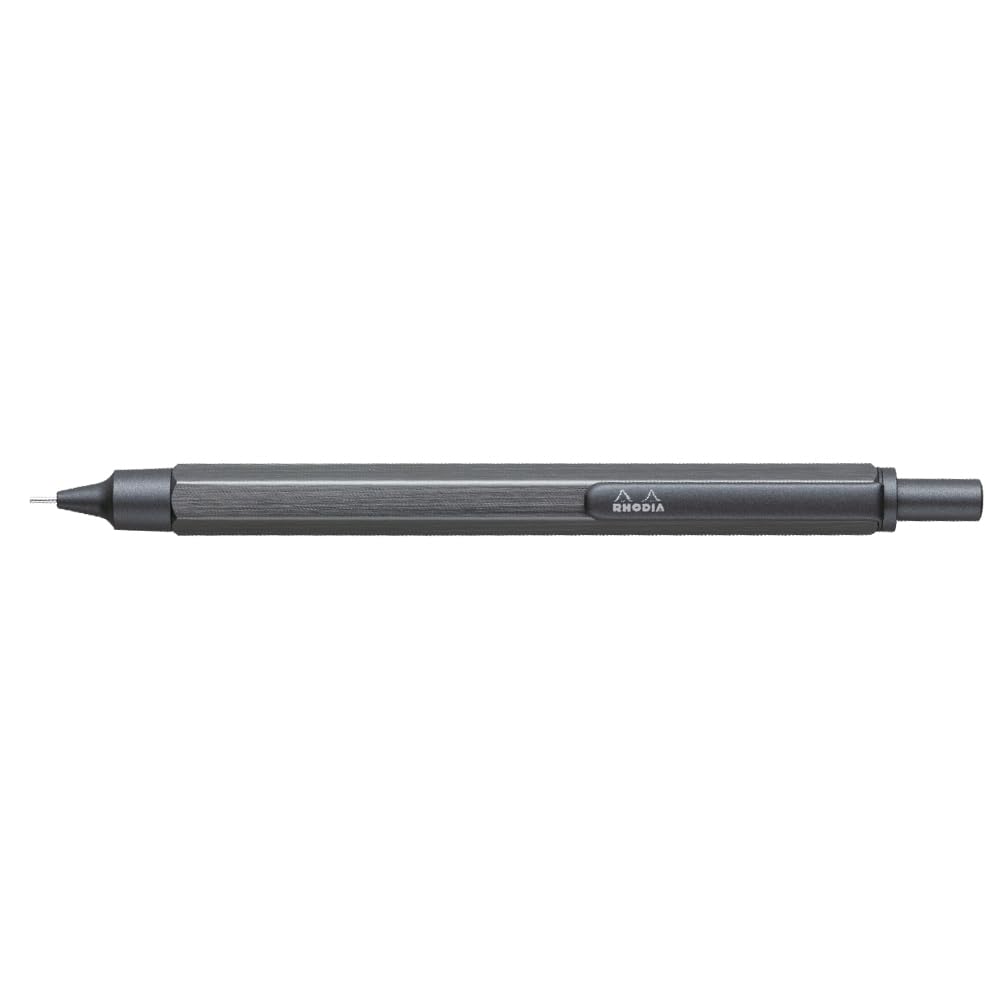 RHODIA Mechanical Script Hexagonal Aluminum Body with Anodized and Brushed Titanium RHODIA cf9373 0.5mm Pencil, Series, Barrel, Finish,