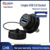 Lingke YU Водонепроницаемый авиационный разъем USB 3.0 с кабелем 1 м