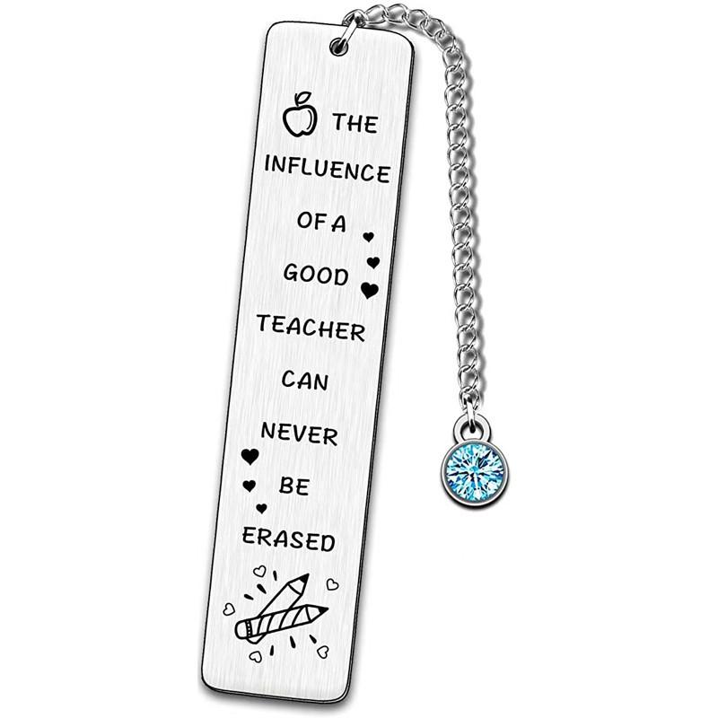 Закладка из нержавеющей стали Подарок на выпускной Лазерная гравировка Спасибо День учителя Памятные подарки Рождество Металл