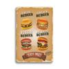 Hot Dog Fresh Hamburgers Metal Signs BBQ Vintage Posters Home Kitchen Wall Decor Iron Plate Painting Fast Food Shop Plaques