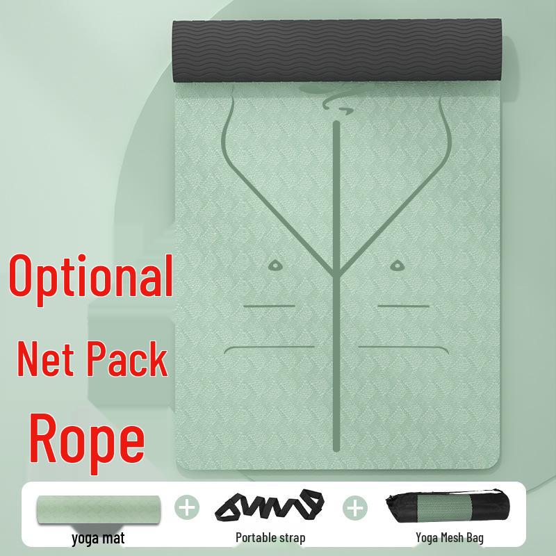 Thickened Non-Slip Fitness and Yoga Mat for Home Use – Extra Wide and Long for Men and Women