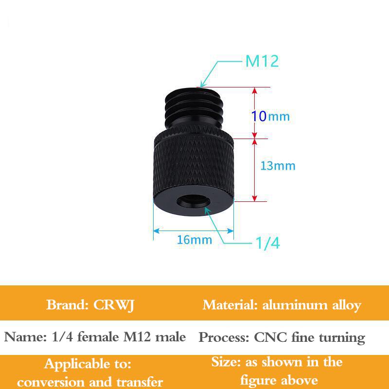 Винт для крепления штатива с двумя гайками от 1/4 до M4 M5 M6 M8 M10 Адаптер кронштейна для проектора
