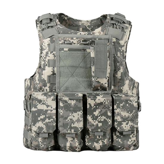 Тактический жилет для детей и взрослых, регулируемый, тренировочный, защитный, с множеством карманов, боевой жилет для охоты, активного отдыха, страйкбола, пейнтбола, косплея