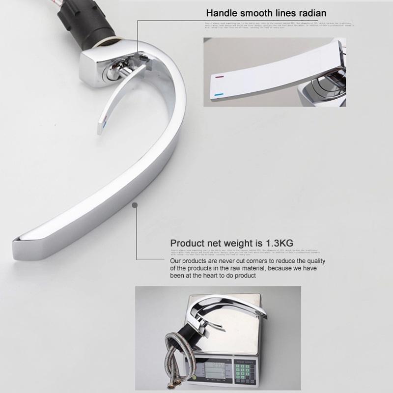 BAKALA Washbasin Design Bathroom Faucet Mixer Waterfall Hot and Cold Water Taps For Basin Of Bathroom F6101-1