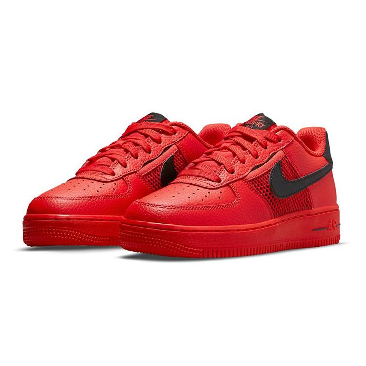 Nike Air Force 1 Low Сетчатый карман Хабанеро Красный GS DH9596-600