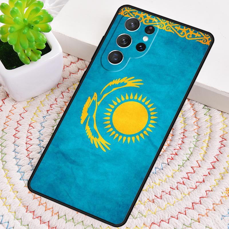 Силиконовый чехол для телефона с принтом флага Казахстана Для Samsung Galaxy note 10 pro S26 S25 S24 S23 S22 S21 Plus S25Ultra Capa Cover