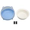 Raised Cat Food Bowls Ceramic Elevated Prevent Spill Tilted Cat Food Bowls with Stand for Cat
