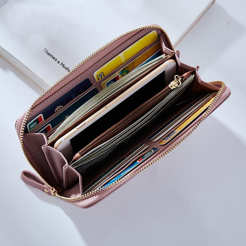 Women's Wallets Brand Designer Long Wallet Female Leather Purse ID Card Holder Women Purses Ladies Clutch Phone Bag