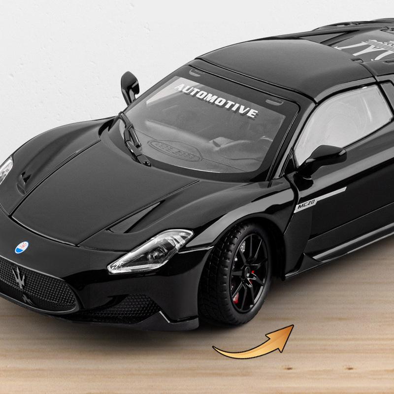 1/24 Мазерати MC20 Кабриолет Сплав Трассовый Гоночный Автомобиль Модель Литье под Давлением Металл Спортивный Автомобиль Модели Транспортных Средств Звук и Свет Детская Игрушка Подарок