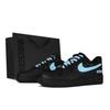 Кроссовки Air Force 1 Leather Low top Skateboard Shoes Унисекс Черно-синие CW2288-001(Команда-S-КОРОБКА)-Случайные упаковочные пакеты