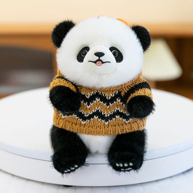 Adorable Panda Cute Sweater Plush Toy Keychain Bag Decoration Birthday Gift