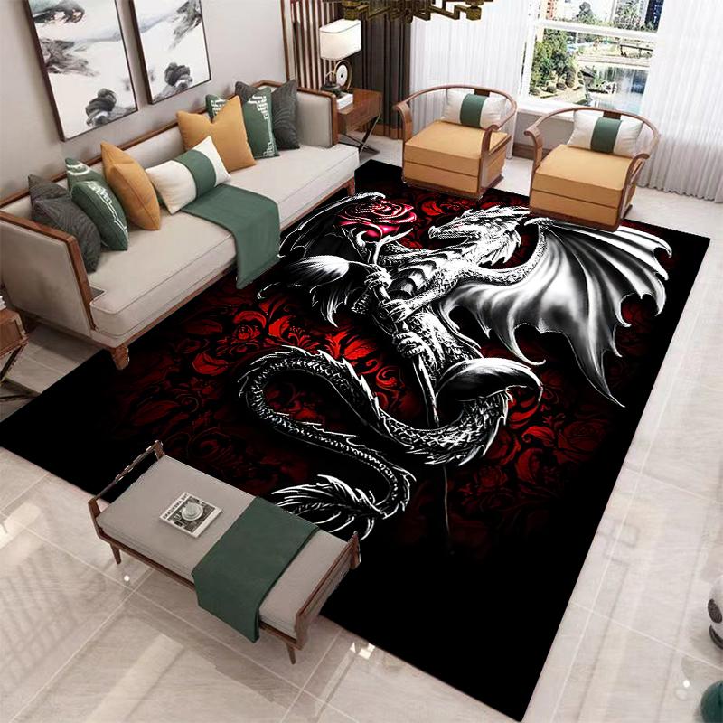 Ковер с драконом, детские ковры, коврики для гостиной, чайного стола, коврик для спальни, моющиеся напольные коврики, бытовой коврик, коврик с драконом, ковер