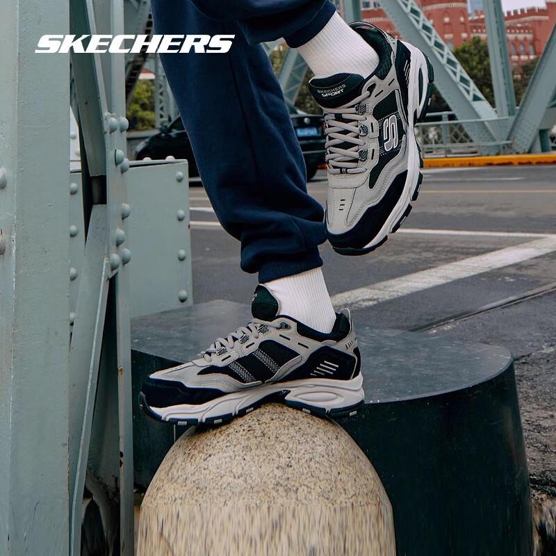 Skechers Мужские ретро-кроссовки для активного отдыха серии Trek на шнуровке