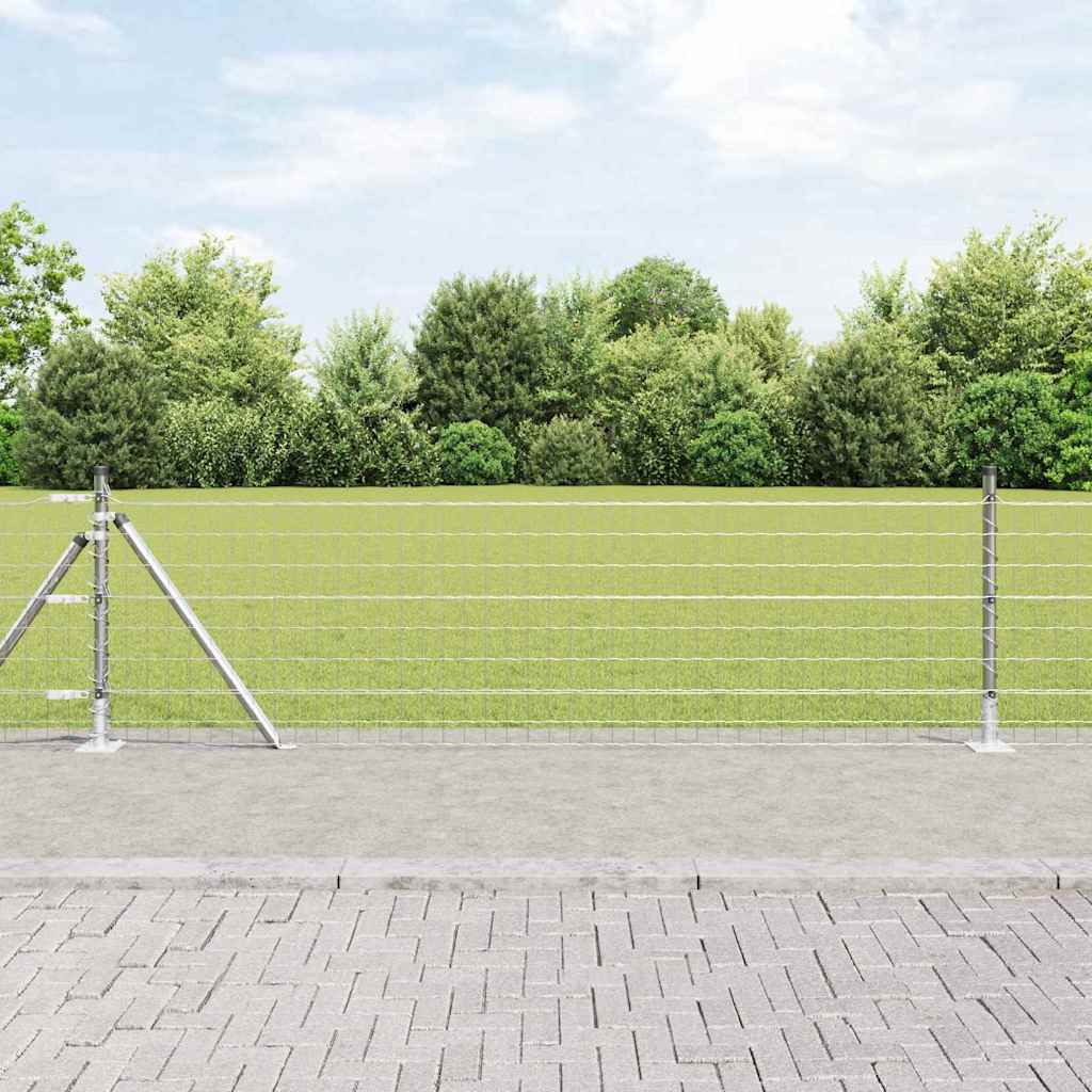 Welded Wire Fence with Concrete Foundation 10 x 0.4 m (W x H)