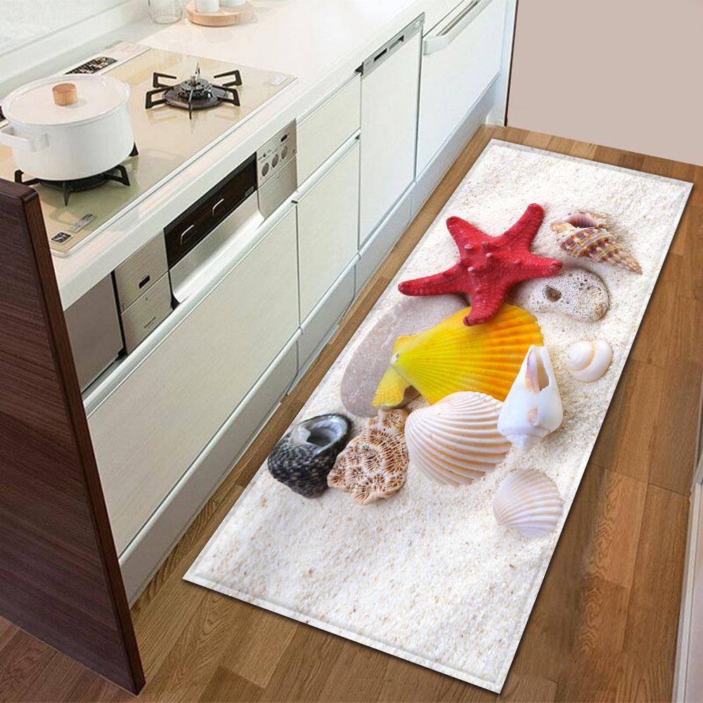 Entrance Door Mat Kitchen Bedroom Carpet Non-slip Floor Corridor Balcony Carpet Modern Printed Pattern Floor Mat
