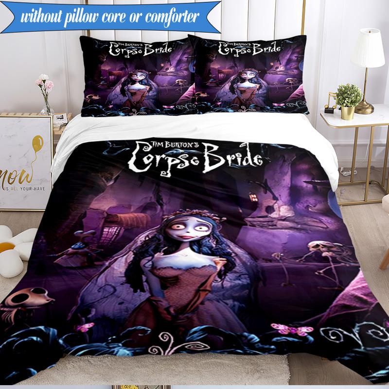 Gothic Corpse Beauty In Bloom 3pcs K-pop music group Bedding set,Ideal for Bedroom, Dormitory,Including Duvet Cover And 2pcs Pillowcases,Fan gifts