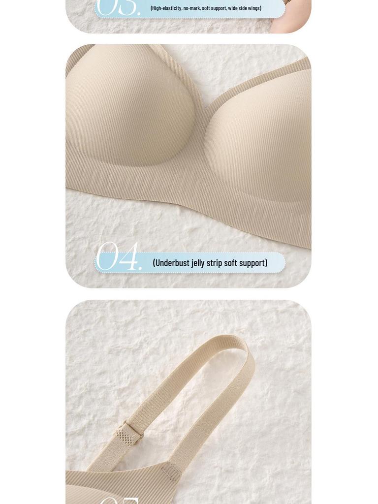 Бесшовный бюстгальтер пуш-ап с резьбой для увеличения маленькой груди: 3D Стерео Чашка, Мягкая Поддержка, Красивый Дизайн Спины