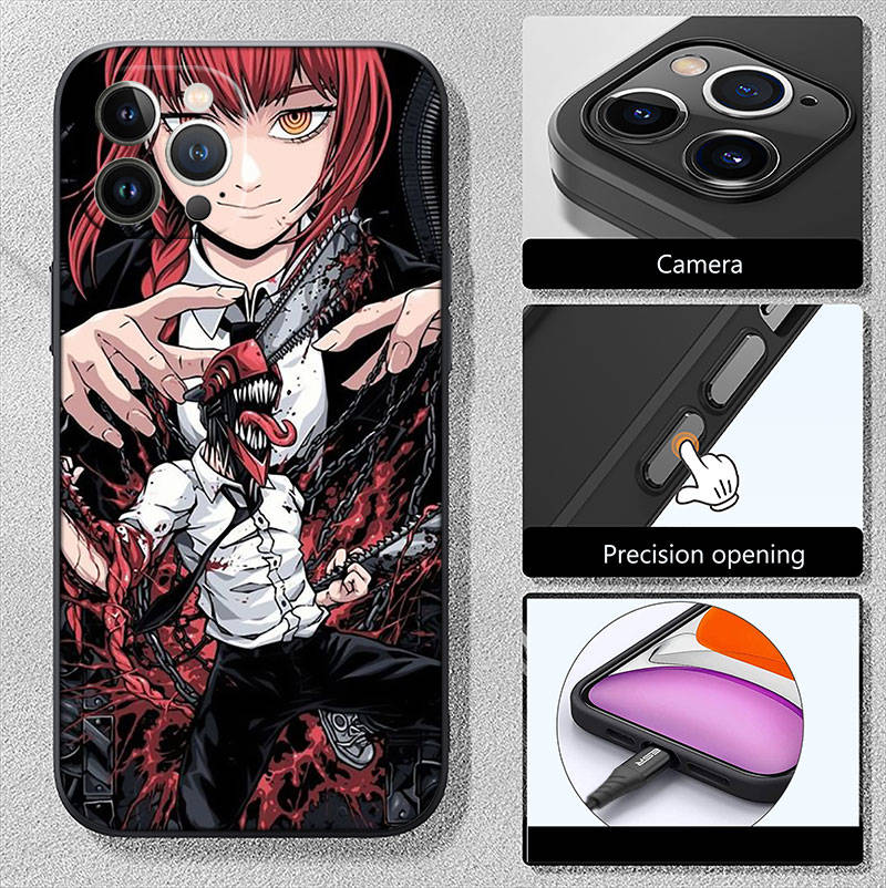 Чехол для телефона Chainsaw Man для iPhone 6 6s 7 8 11 12 13 14 15 XS Pro Max XR X SE Samsung S20 S21 S22 S23 S24 FE Ultra S8 S9 S10 Plus Lite S21S S10E