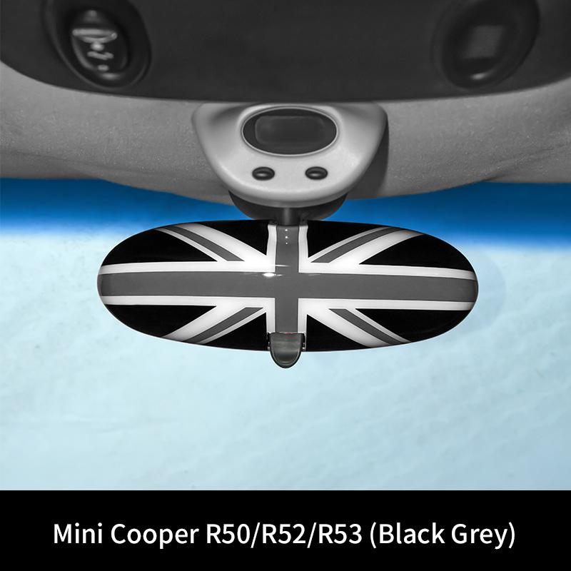 Car Rear View Mirror Protector Frame For Mini Cooper R50 R52 R53 Center Console Accessories Interior Rearview Decor Cover Case