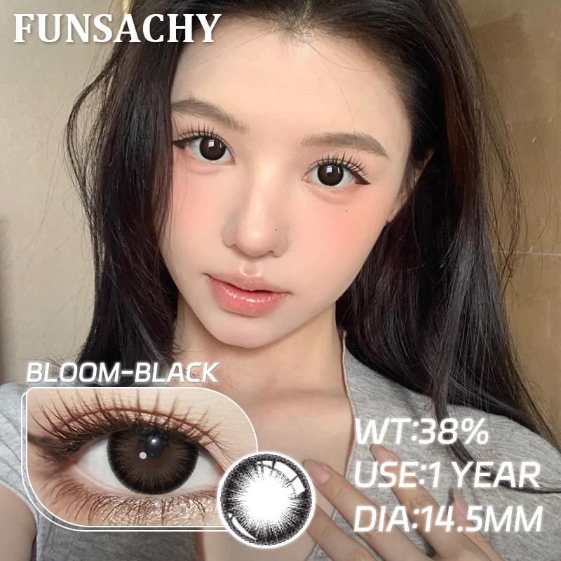 FUNSACHY Brown Korean Lenses Colored Contact Lenses For Eyes Fashion Lens Beautiful Pupil Yearly Use Natural Gray Eye Contacts