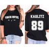 Tokio Hotel Cotton T-shirt Rock Band Kaulitz Back Print Germany Summer Short Sleeve Black Tee Women Plain Clothes