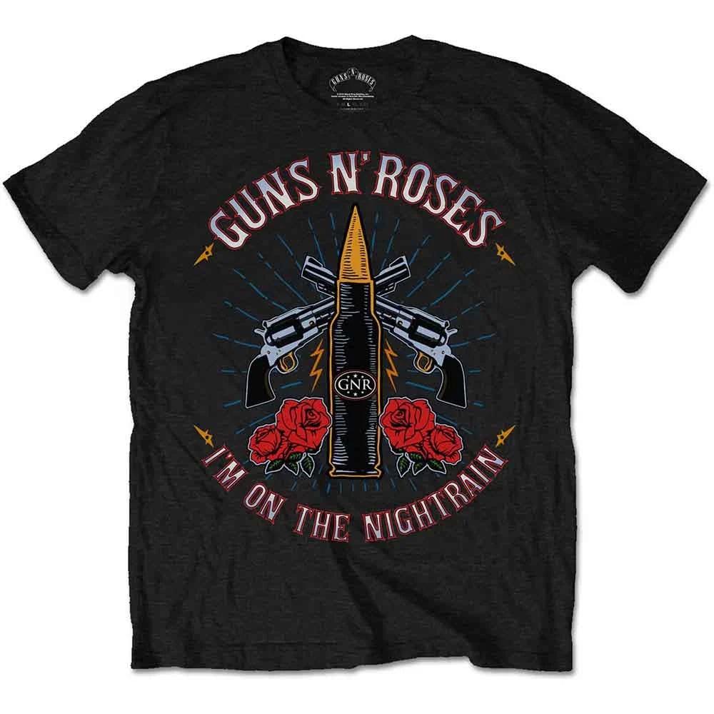 Guns N Roses Unisex TShirt Night Train Black