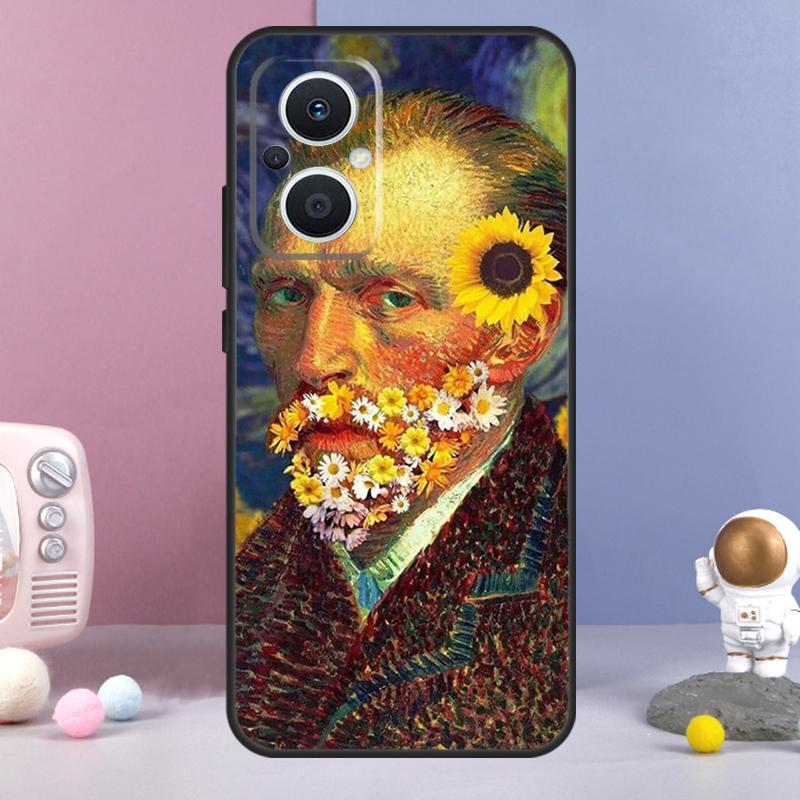 Картины Звездная ночь Ван Гог Чехол Для OPPO Reno 13 F 11F 12F 14F 10 11 12 14 Pro 7 8 Lite Чехол OPPO Find X6 X5 X8 X9 Pro